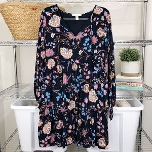 ELLA MOON | long sleeve flowy boho floral dress